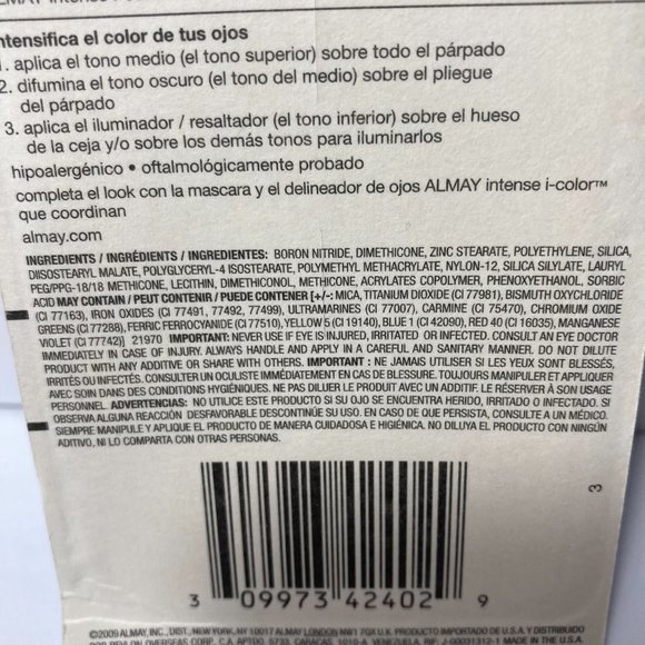 Almay Trio for Blues Intense I Color (3) Eye Shadow Palette - Picture 9 of 13